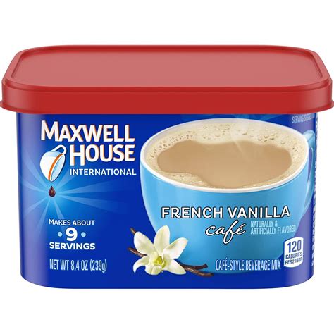 Vintage Maxwell House International Coffee French Vanilla Cafe